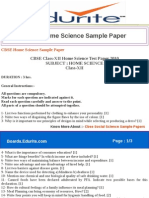 CBSE Class-XII Home Science Test Paper 2010 Subject: Home Science Class-XII