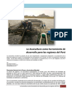 La Acuicultura Como Herramienta de Desarrollo para El Perú