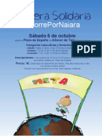 Cartel Carrera Popular Solidaria #CorrePorNaiara