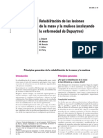 Rehabilitacion de Las Lesiones de La Mano y La Muñeca