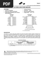 6-W Stereo Audio Power Amplifier: Features