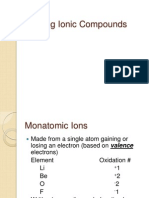 Naming Ionic Compounds