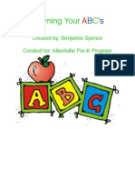 Learning Your C: Created By: Benjamin Spence Created For: Albertville Pre-K Program