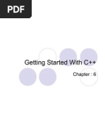 Ch6 Getting Started With C++