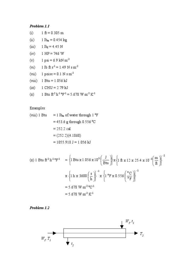 Engineering Conversion Factors and Design Problems | PDF | Science ...