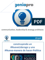 Construyendo un Nuevo Liderazgo u una Nueva Manera de hacer política Aleix Cuberes