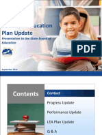 Delaware Education Plan Update: Presentation To The State Board of Education