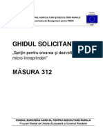 Ghidul Solicitantului M312 Versiunea 05 Din Martie 2011