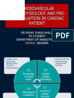 Cardiovascular Pathophysiology and Pre-Op Evaluation in Cardiac Patient