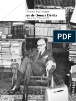 Esbozo de Gómez Dávila - Martin Pouysségur