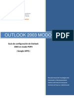Configuracion de Correo en Outlook 2003 Modo POP3 Gto