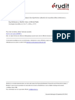 Bellavance, G., Valex, M., Ratté, M. - Le Goût Des Autres: Une Analyse Des Répertoires Culturels de Nouvelles Élites Omnivores