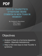 Why Is Tourette's Syndrome More Common in Men Than in Women? PROPOSAL PRESENTATION