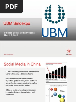 UBM Asia Chinese Social Media Proposal