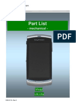 SonyEricsson Vivaz U5i U5a Parts List (Rev.3)