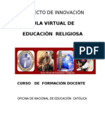 Curso de Formacion Docente Aula Virtual de Educación Religiosa