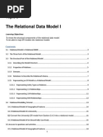 The Relational Data Model I: Topic 3