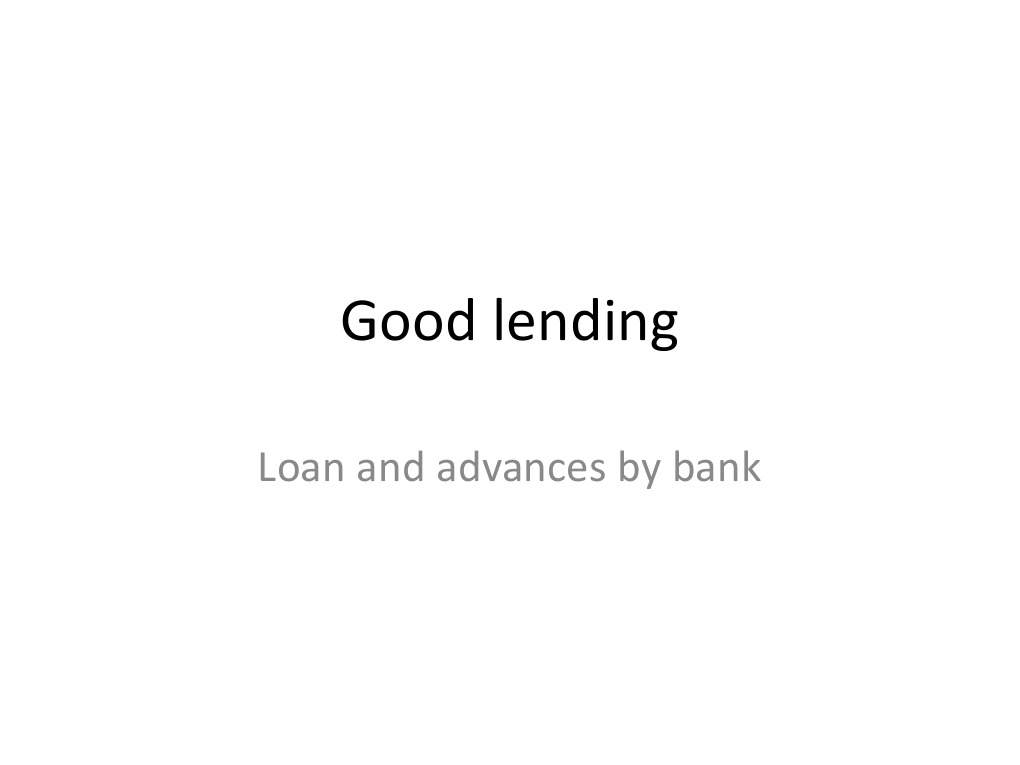 Principles and Types of Bank Lending | PDF