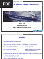 New Developments in Container Vessel