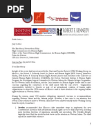 Letter High Commissioner for Human Rights