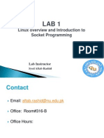 Linux Overview and Introduction To Socket Programming: Lab Instructor