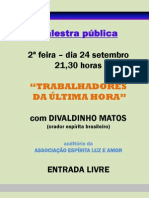 DIVALDINHO - PALESTRA PÚBLICA