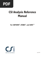 Sap 2000 Reference Manual