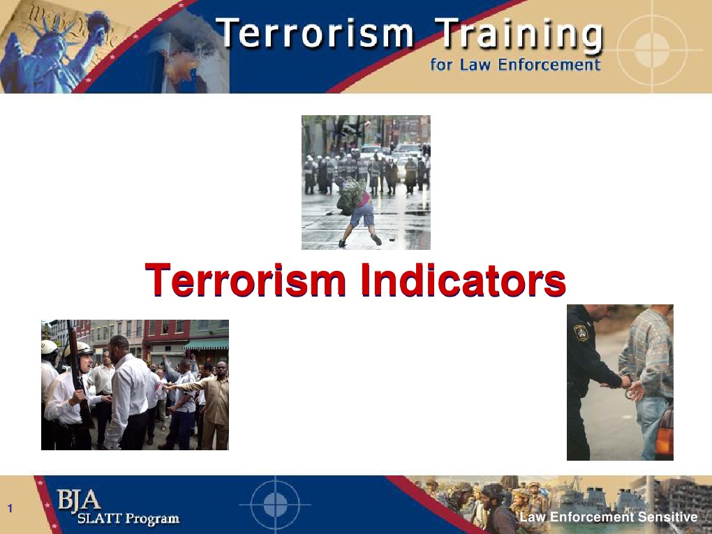 Terrorism Indicators and Vulnerabilities Guide | PDF