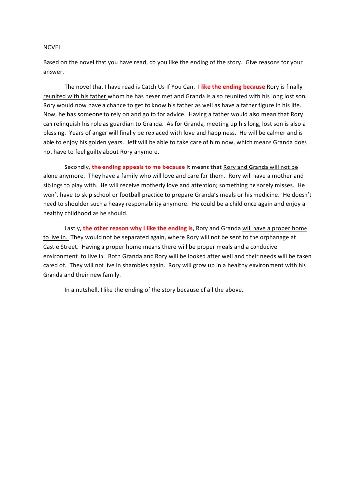 NOVEL - Ending | PDF