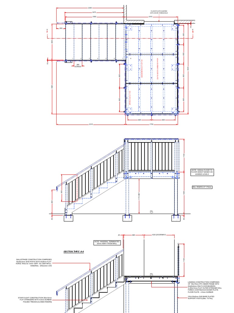 Stair and Landing Construction Details | PDF