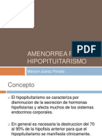Amenorrea Por Hipopitituarismo