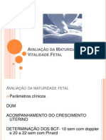 (Obstetrícia) Vitalidade e Maturidade Fetal