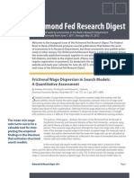 Richmond Fed Research Digest: Frictional Wage Dispersion in Search Models: A Quantitative Assessment