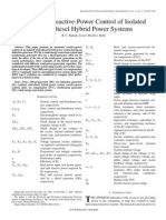 Automatic Reactive Power Control of Isolated Wind Diesel Hybrid Power Systems