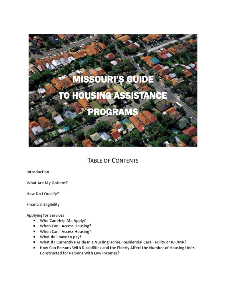 Housing Book | PDF | Section 8 (Housing) | Loans