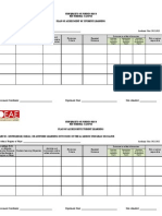 Plan of Assessment of Student Learning (2012-2013)