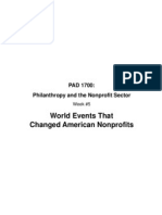 Week 5 - World Events That Changed American Nonprofits