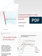 Italy's Corporate Tax Burden Over Time