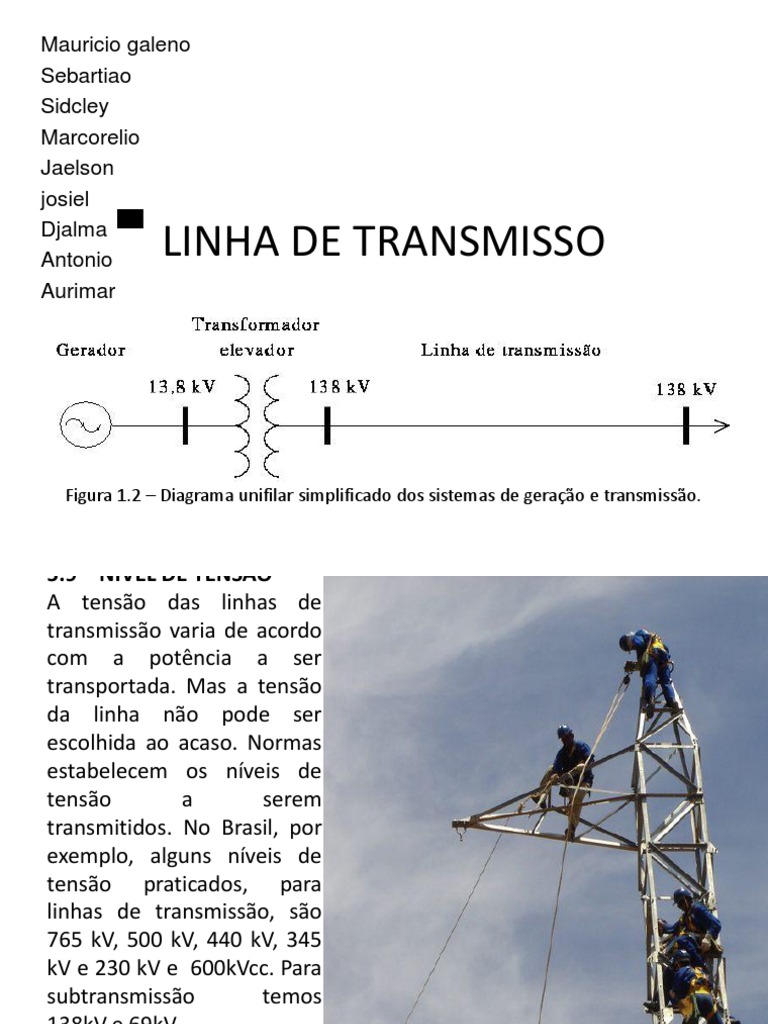 Linhas de Transmissão de Energia Elétrica | PDF | Transmissão de ...