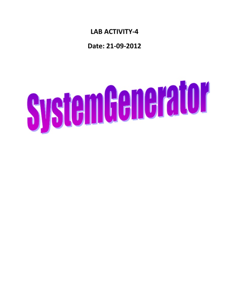 Lab Activity 4 | PDF