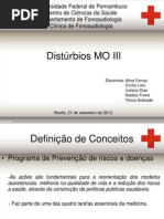 Ações preventivas em MO