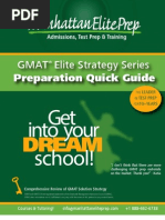 GMAT Preparation Quick Guide - GMAT Verbal Concepts Guide - Elite Strategy Guide Series