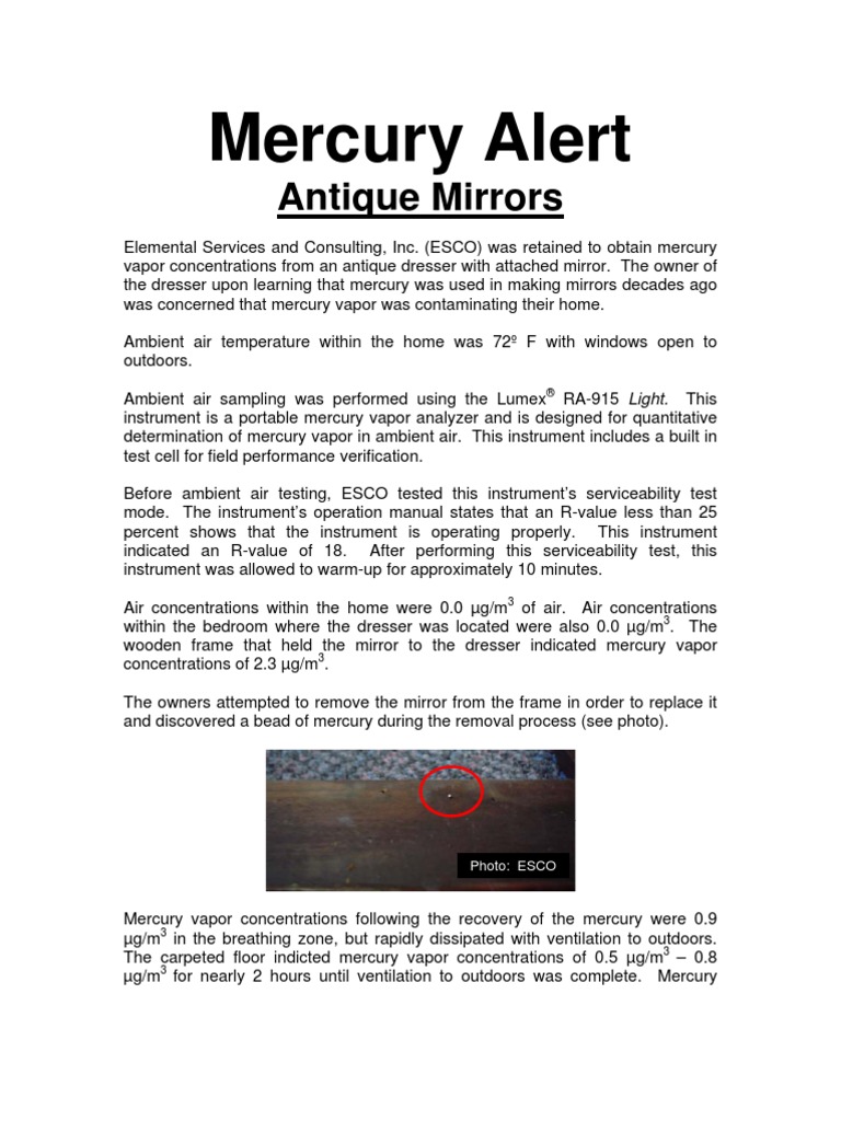 Mercury Mirrors Mercury (Element) Mirror