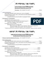 Water Filtration Lab Rubric