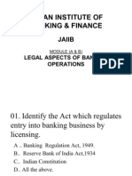 Legal Aspects of Banking Operations