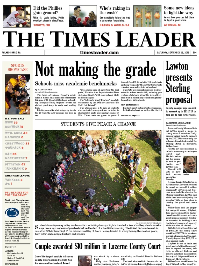 Times Leader 09-22-2012, PDF, Mitt Romney
