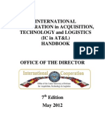 International Cooperation in Acquisition, Technology and Logistics Handbook May 18, 2012