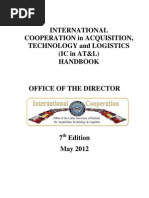 International Cooperation in Acquisition, Technology and Logistics Handbook May 18, 2012