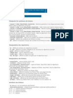 Aide mémoire des commandes de bases sous Linux