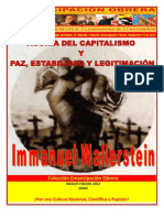 Libro No. 341. Agonías del Capitalismo y Paz, estabilidad y legitimación. Wallerstein, Immanuel. Colección Emancipación Obrera. Septiembre 22 de 2012